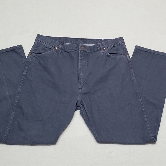 VINTAGE 1980s Wrangler Stone Gray USA Made High Waisted Butt Hugging Jeans - Picture 2 of 9